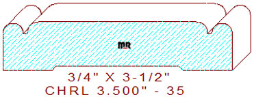 Chair Rail 3-1/2" - 35