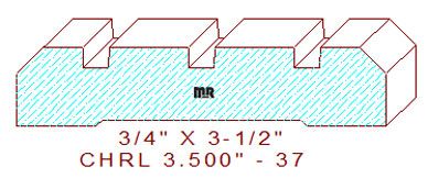 Chair Rail 3-1/2" - 37 Chair Rail 3-1/2" - 37