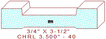 Chair Rail 3-1/2" - 40