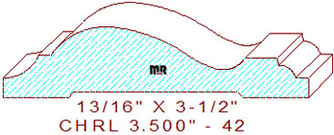 Chair Rail 3-1/2" - 42