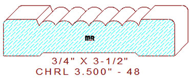 Chair Rail 3-1/2" - 48 Chair Rail 3-1/2" - 48