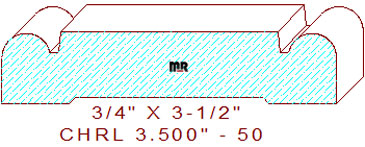 Chair Rail 3-1/2" - 50