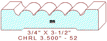Chair Rail 3-1/2" - 52 Chair Rail 3-1/2" - 52