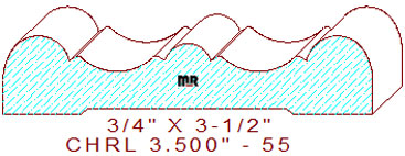 Chair Rail 3-1/2" - 55