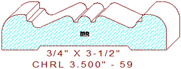 Chair Rail 3-1/2" - 59