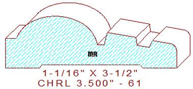 Chair Rail 3-1/2" - 61 Chair Rail 3-1/2" - 61