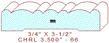 Chair Rail 3-1/2" - 66