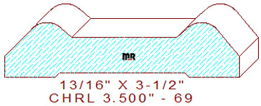 Chair Rail 3-1/2" - 69