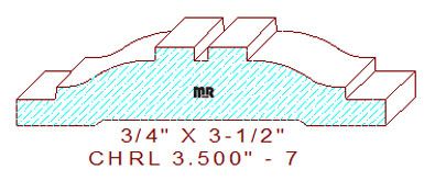 Chair Rail 3-1/2" - 7 Chair Rail 3-1/2" - 7