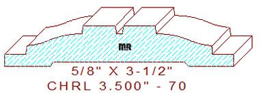 Chair Rail 3-1/2" - 70 Chair Rail 3-1/2" - 70