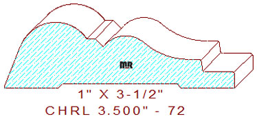 Chair Rail 3-1/2" - 72