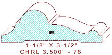 Chair Rail 3-1/2" - 78 Chair Rail 3-1/2" - 78