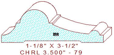 Chair Rail 3-1/2" - 79