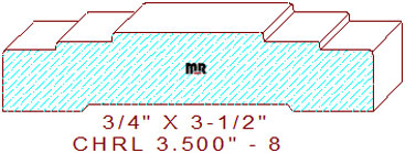 Chair Rail 3-1/2" - 8