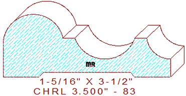 Chair Rail 3-1/2" - 83