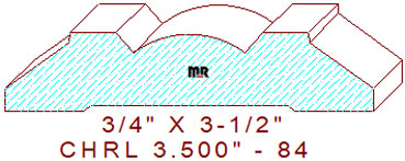 Chair Rail 3-1/2" - 84