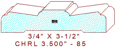 Chair Rail 3-1/2" - 85 Chair Rail 3-1/2" - 85