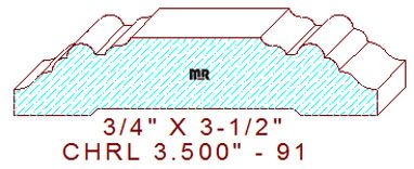 Chair Rail 3-1/2" - 91 Chair Rail 3-1/2" - 91