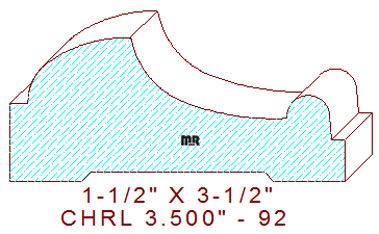 Chair Rail 3-1/2" - 92 Chair Rail 3-1/2" - 92
