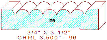 Chair Rail 3-1/2" - 96 Chair Rail 3-1/2" - 96