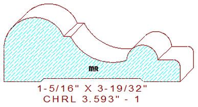 Chair Rail 3-19/32" - 1