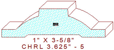 Chair Rail 3-5/8" - 5 Chair Rail 3-5/8" - 5