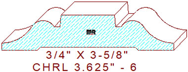 Chair Rail 3-5/8" - 6 Chair Rail 3-5/8" - 6
