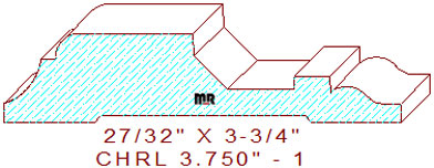 Chair Rail 3-3/4" - 1 Chair Rail 3-3/4" - 1