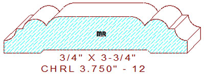 Chair Rail 3-3/4" - 12 Chair Rail 3-3/4" - 12