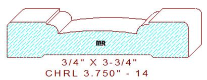 Chair Rail 3-3/4" - 14 Chair Rail 3-3/4" - 14