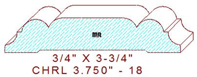 Chair Rail 3-3/4" - 18 