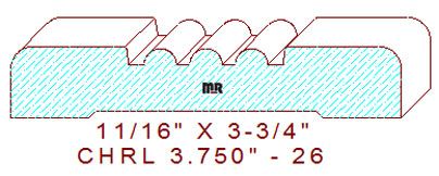 Chair Rail 3-3/4" - 26