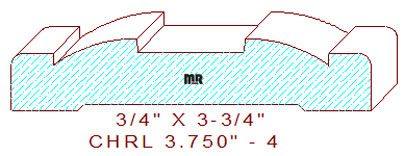 Chair Rail 3-3/4" - 4 Chair Rail 3-3/4" - 4