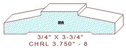Chair Rail 3-3/4" - 8 Chair Rail 3-3/4" - 8