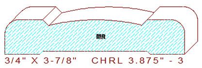 Chair Rail 3-7/8" - 3 Chair Rail 3-7/8" - 3