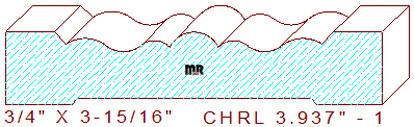 Chair Rail 3-15/16" - 1 Chair Rail 3-15/16" - 1