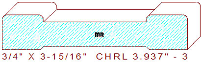 Chair Rail 3-15/16" - 3 Chair Rail 3-15/16" - 3