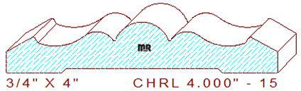 Chair Rail 4" - 15 Chair Rail 4" - 15