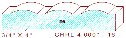 Chair Rail 4" - 16 Chair Rail 4" - 16