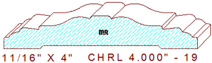 Chair Rail 4" - 19 Chair Rail 4" - 19