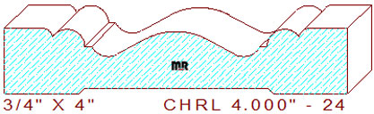 Chair Rail 4" - 24 Chair Rail 4" - 24
