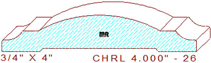 Chair Rail 4" - 26 Chair Rail 4" - 26