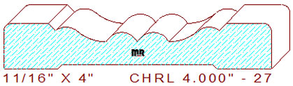 Chair Rail 4" - 27