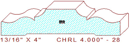 Chair Rail 4" - 28 Chair Rail 4" - 28