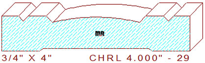 Chair Rail 4" - 29