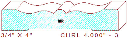 Chair Rail 4" - 3 Chair Rail 4" - 3