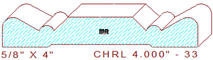 Chair Rail 4" - 33 Chair Rail 4" - 33