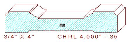 Chair Rail 4" - 35 Chair Rail 4" - 35