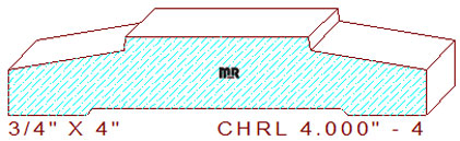 Chair Rail 4" - 4 Chair Rail 4" - 4