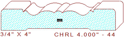 Chair Rail 4" - 44